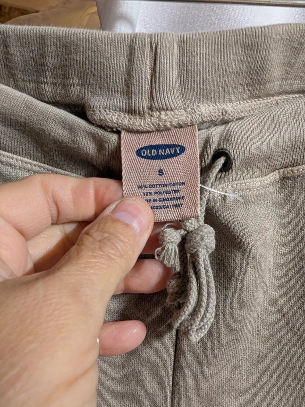 Old Navy Cargo Pants Small Beige Cotton Blend